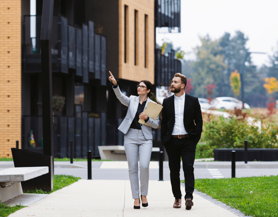 people walking on commercial grounds